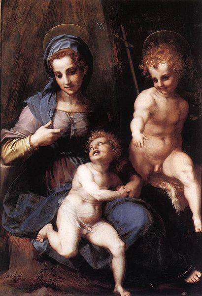 Andrea del Sarto Madonna mit Hl Johannes